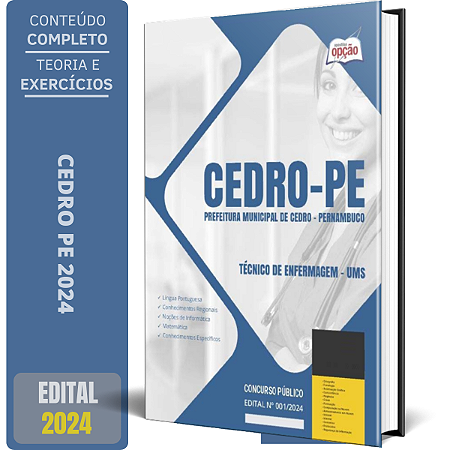 Apostila Prefeitura de Cedro PE 2024 - Técnico de Enfermagem - UMS