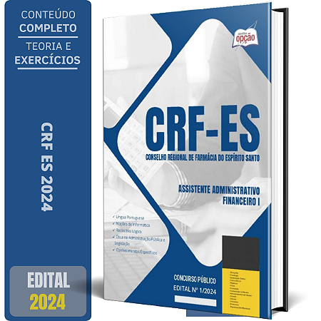 Apostila CRF ES 2024 - Assistente Administrativo Financeiro I