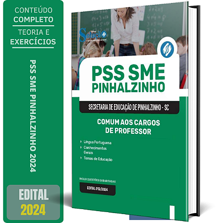 Apostila PSS SME Pinhalzinho SC 2024 - Comum aos Cargos de Professor