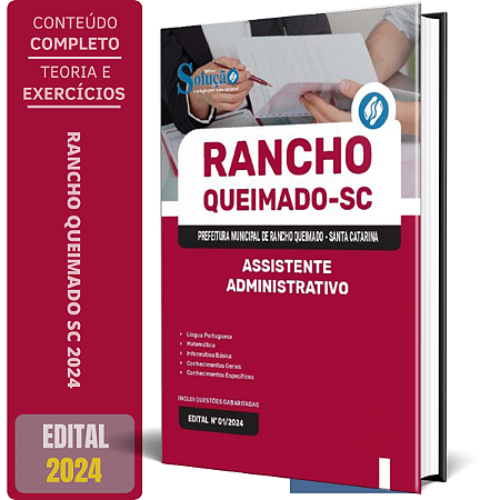Apostila Prefeitura de Rancho Queimado SC 2024 - Assistente Administrativo
