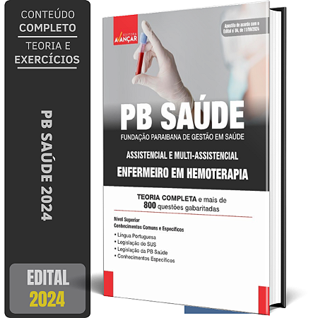 Apostila PB SAÚDE 2024 - ENFERMEIRO EM HEMOTERAPIA