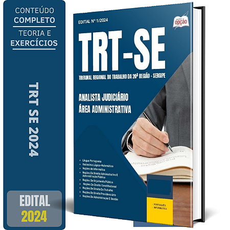 Apostila TRT SE 2024 - Analista Judiciário - Área Administrativa
