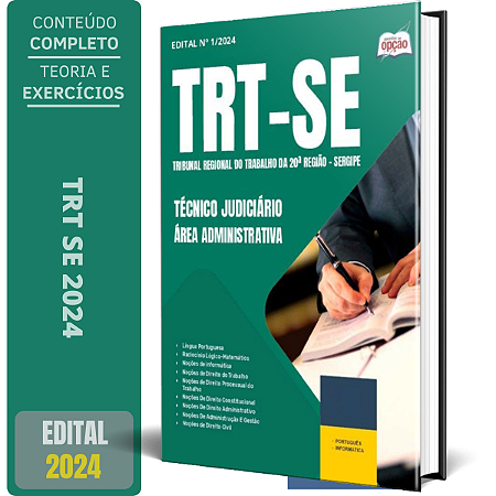 Apostila TRT SE 2024 - Técnico Judiciário - Área Administrativa