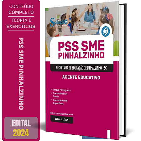 Apostila PSS SME Pinhalzinho SC 2024 - Agente Educativo
