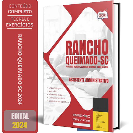 Apostila Prefeitura de Rancho Queimado SC 2024 - Assistente Administrativo