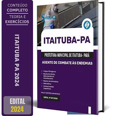 Apostila Prefeitura de Itaituba PA 2024 - Agente de Combate às Endemias
