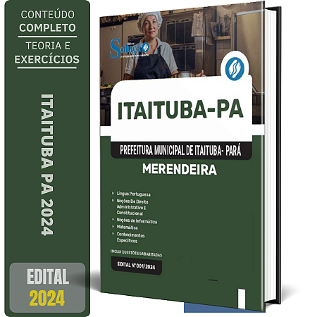 Apostila Prefeitura de Itaituba PA 2024 - Merendeira