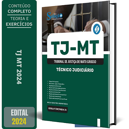 Apostila Concurso TJ MT 2024 - Técnico Judiciário