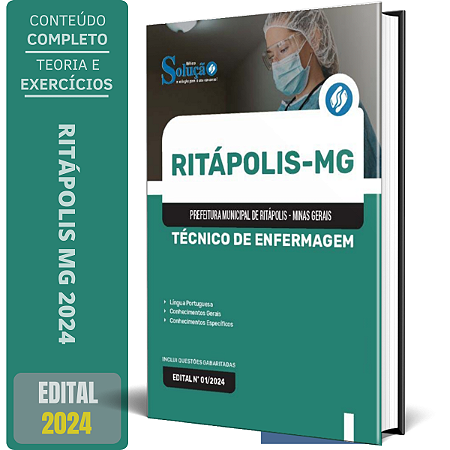 Apostila Prefeitura de Ritápolis MG 2024 - Técnico de Enfermagem
