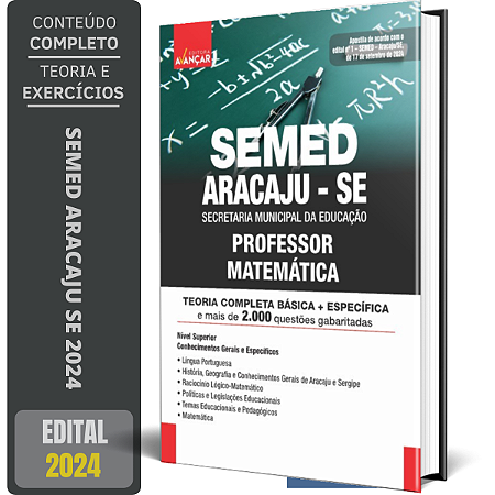 Apostila SEMED ARACAJU 2024 - PROFESSOR MATEMÁTICA