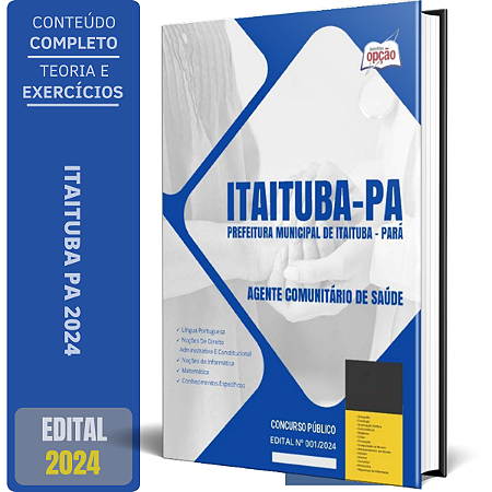 Apostila Prefeitura de Itaituba PA 2024 - Agente Comunitário de Saúde