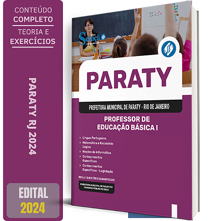 Apostila Prefeitura de Paraty RJ 2024 - Professor de Educação Básica I