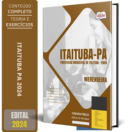 Apostila Prefeitura de Itaituba PA 2024 - Merendeira