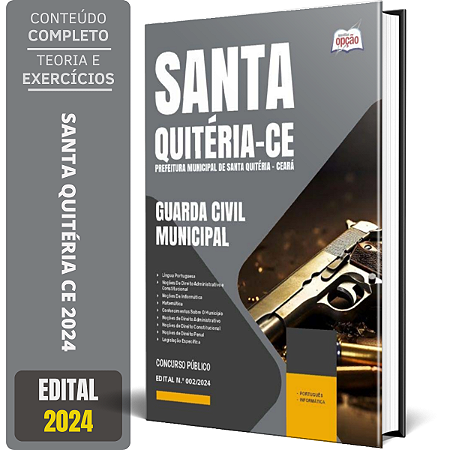 Apostila Prefeitura de Santa Quitéria CE 2024 - Guarda Civil Municipal