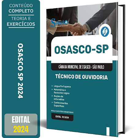 Apostila Câmara de Osasco SP 2024 - Técnico de Ouvidoria