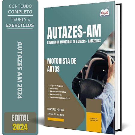 Apostila Prefeitura de Autazes AM 2024 - Motorista de Autos