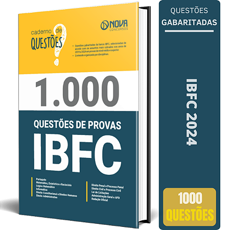 Livro de Questões Gabaritadas da IBFC 2024