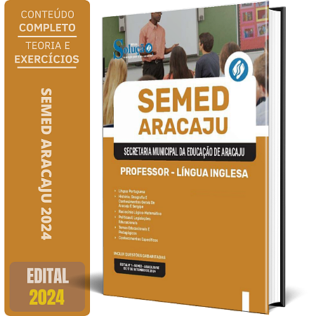 Apostila SEMED Aracaju 2024 - Professor - Língua Inglesa