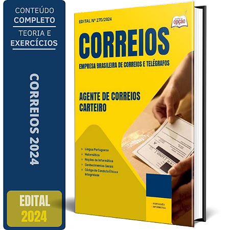 Apostila Correios 2024 - Agente de Correios - Carteiro