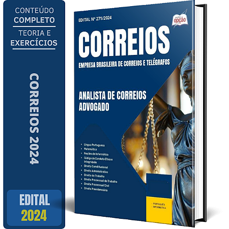 Apostila Correios 2024 - Analista de Correios - Advogado