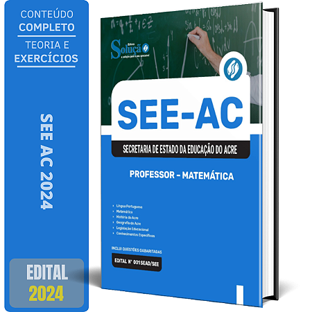 Apostila Concurso SEE AC 2024 - Professor - Matemática