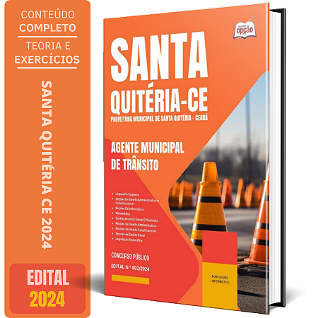 Apostila Prefeitura de Santa Quitéria CE 2024 - Agente Municipal de Trânsito