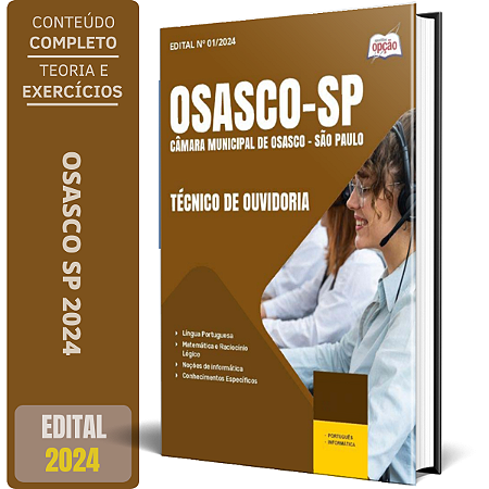 Apostila Câmara de Osasco SP 2024 - Técnico de Ouvidoria