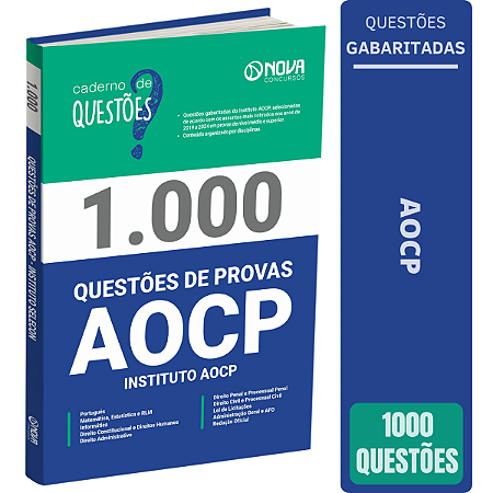 Livro de Questões Gabaritadas do Instituto AOCP 2024