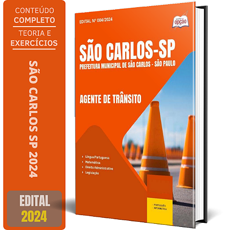 Apostila Prefeitura de São Carlos SP 2024 - Agente de Trânsito