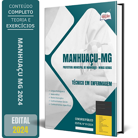 Apostila Prefeitura de Manhuaçu MG 2024 - Técnico em Enfermagem