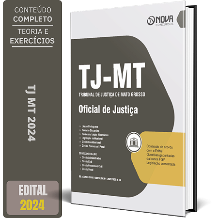Apostila Concurso TJ MT 2024 - Oficial de Justiça