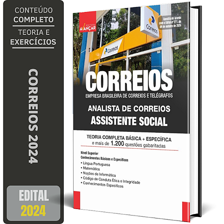 Apostila CORREIOS 2024 - ANALISTA DE CORREIOS - ASSISTENTE SOCIAL