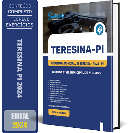 Apostila Prefeitura de Teresina PI 2024 - Guarda Civil Municipal de 3ª Classe