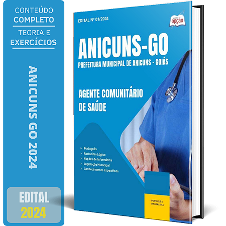 Apostila Prefeitura de Anicuns GO 2024 - Agente Comunitário de Saúde