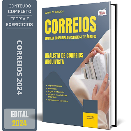 Apostila Correios 2024 - Outros Profissionais de Nível Superior - Arquivologia