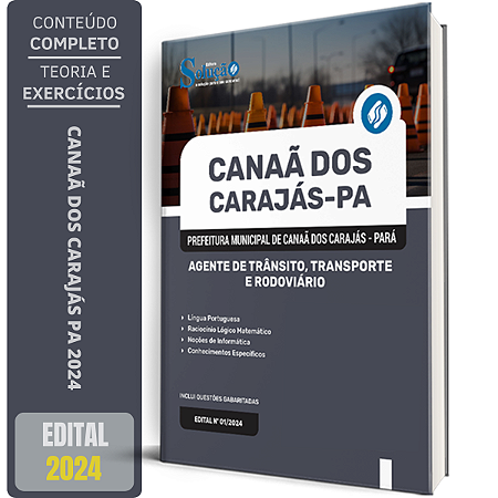 Apostila Prefeitura de Canaã dos Carajás PA 2024 - Agente de Trânsito, Transporte e Rodoviário