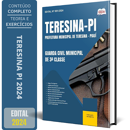Apostila Prefeitura de Teresina PI 2024 - Guarda Civil Municipal de 3ª Classe