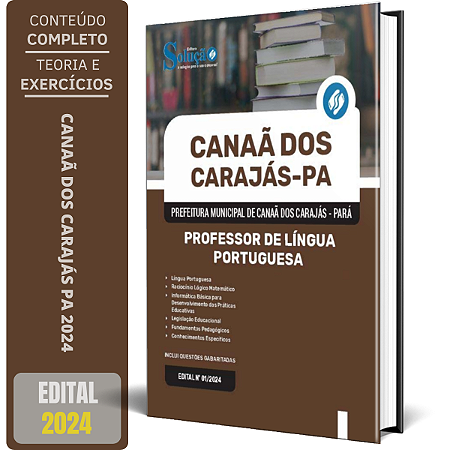 Apostila Prefeitura de Canaã dos Carajás PA 2024 - Professor de Língua Portuguesa