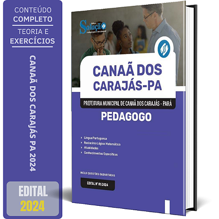 Apostila Prefeitura de Canaã dos Carajás PA 2024 - Pedagogo