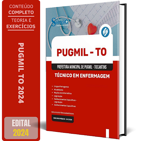 Apostila Prefeitura de Pugmil TO 2024 - Técnico em Enfermagem