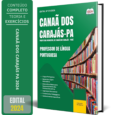 Apostila Prefeitura de Canaã dos Carajás PA 2024 - Professor de Língua Portuguesa