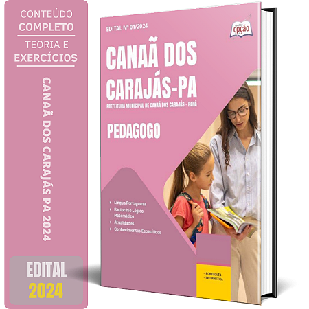 Apostila Prefeitura de Canaã dos Carajás PA 2024 - Pedagogo