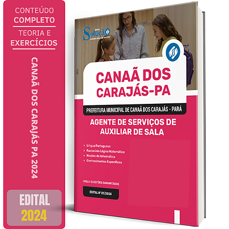 Apostila Prefeitura de Canaã dos Carajás PA 2024 - Agente de Serviços de Auxiliar de Sala