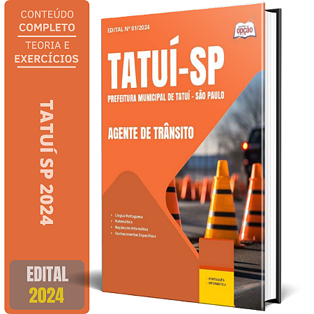 Apostila Prefeitura de Tatuí SP 2024 - Agente de Trânsito