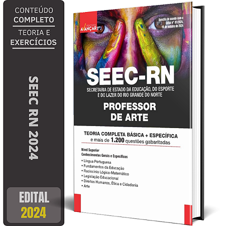 Apostila Concurso SEEC RN 2024 - PROFESSOR DE ARTE