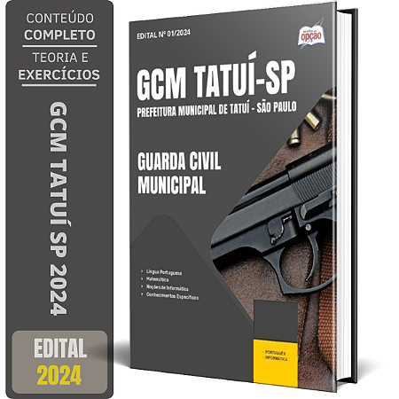 Apostila Prefeitura de Tatuí SP 2024 - Guarda Civil Municipal