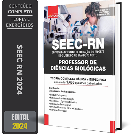 Apostila SEEC RN 2024 - PROFESSOR DE CIÊNCIAS BIOLÓGICAS