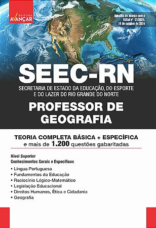 Apostila Concurso SEEC RN 2024 - PROFESSOR DE GEOGRAFIA