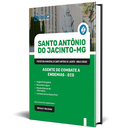Apostila Prefeitura de Santo Antônio do Jacinto MG 2024 - Agente de Combate a Endemias - ECD