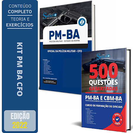 Kit Apostila Concurso PM BA - Oficial da Polícia Militar + Testes